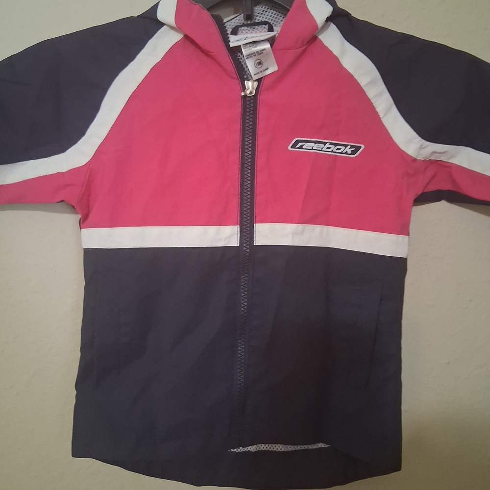 Reebok Pink and Navy Kids Raincoat
